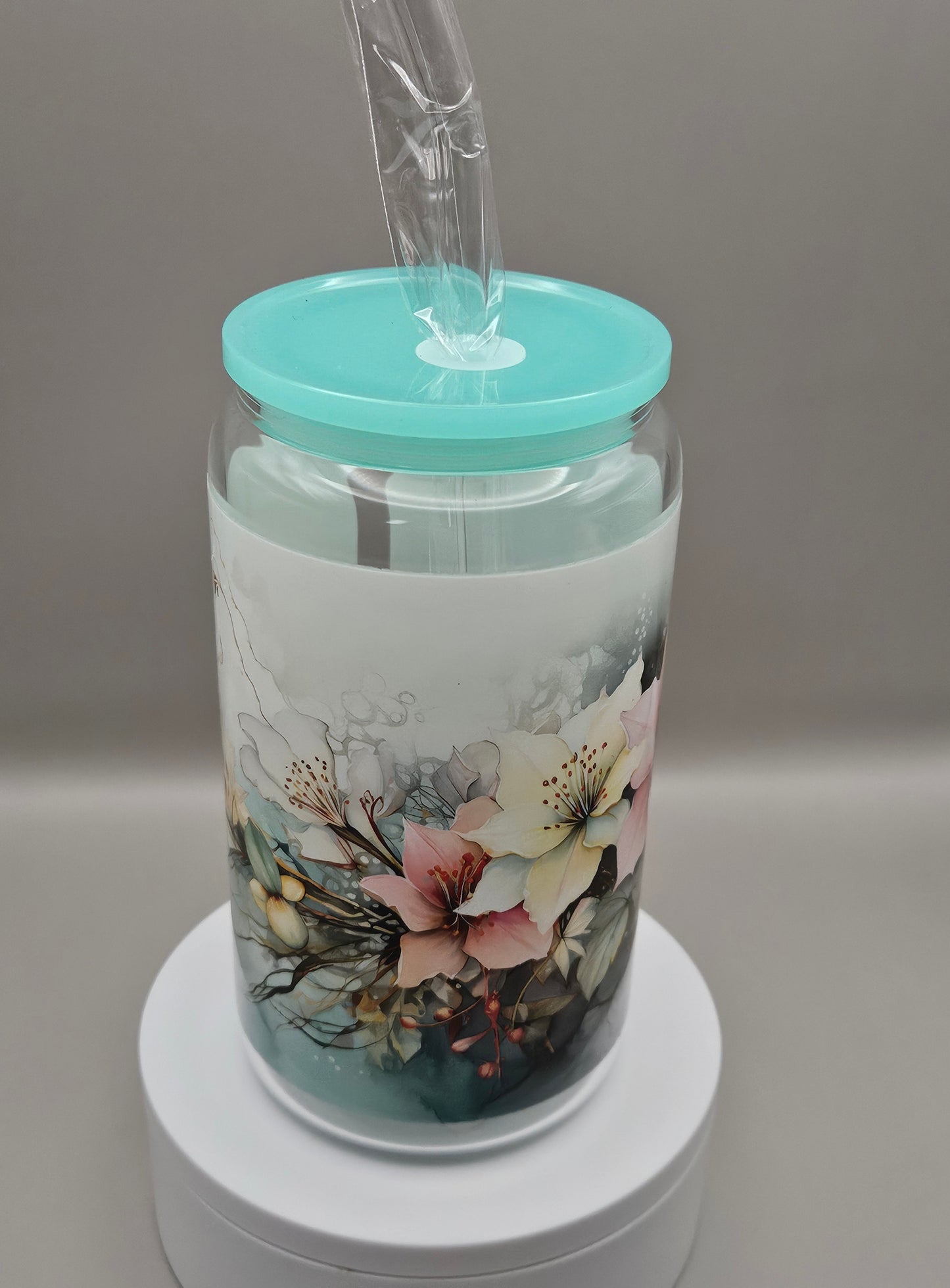 Glass Iced Coffee / Juice Cup - 16 ounces