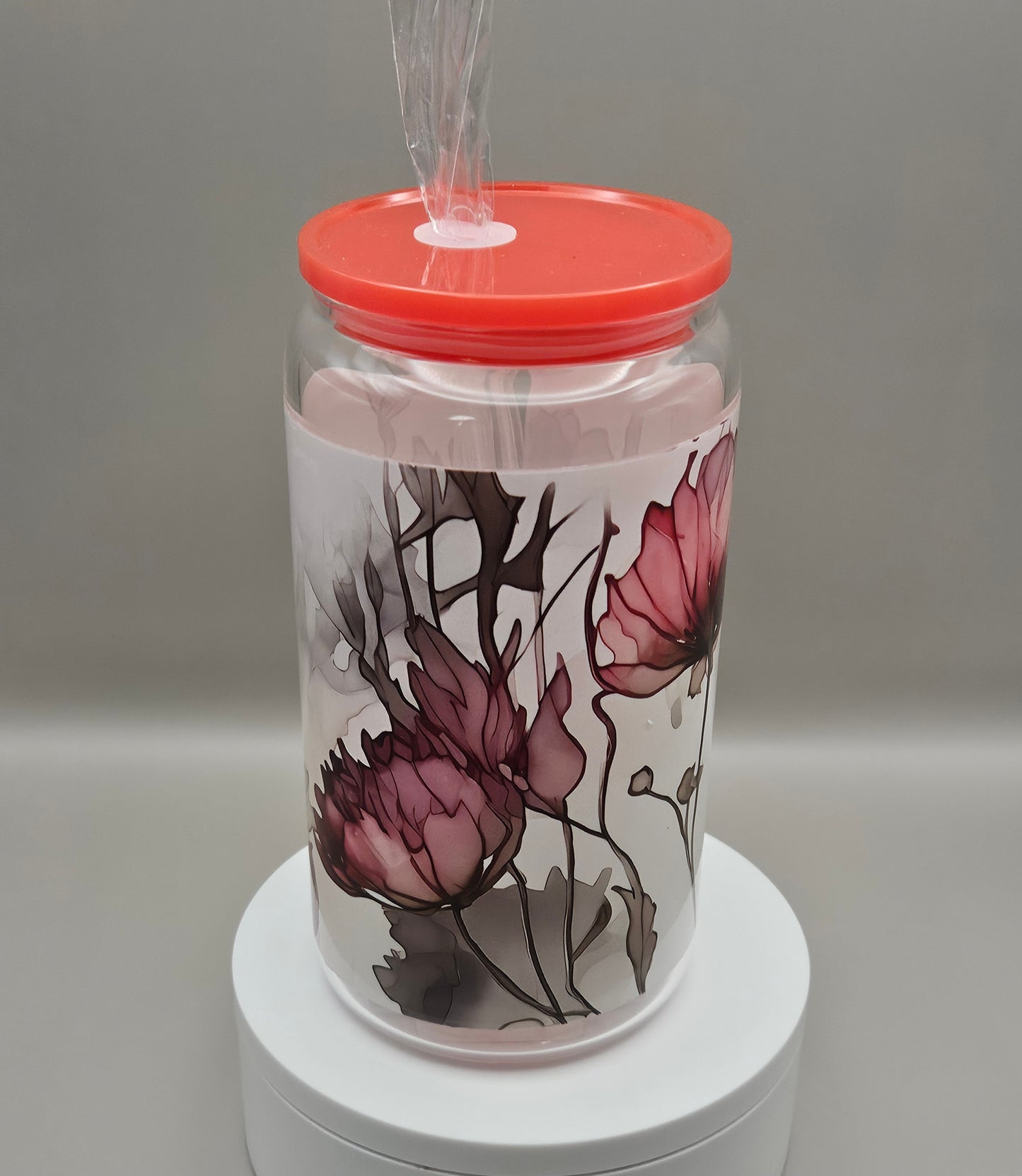 Glass Iced Coffee / Juice Cup - 16 ounces