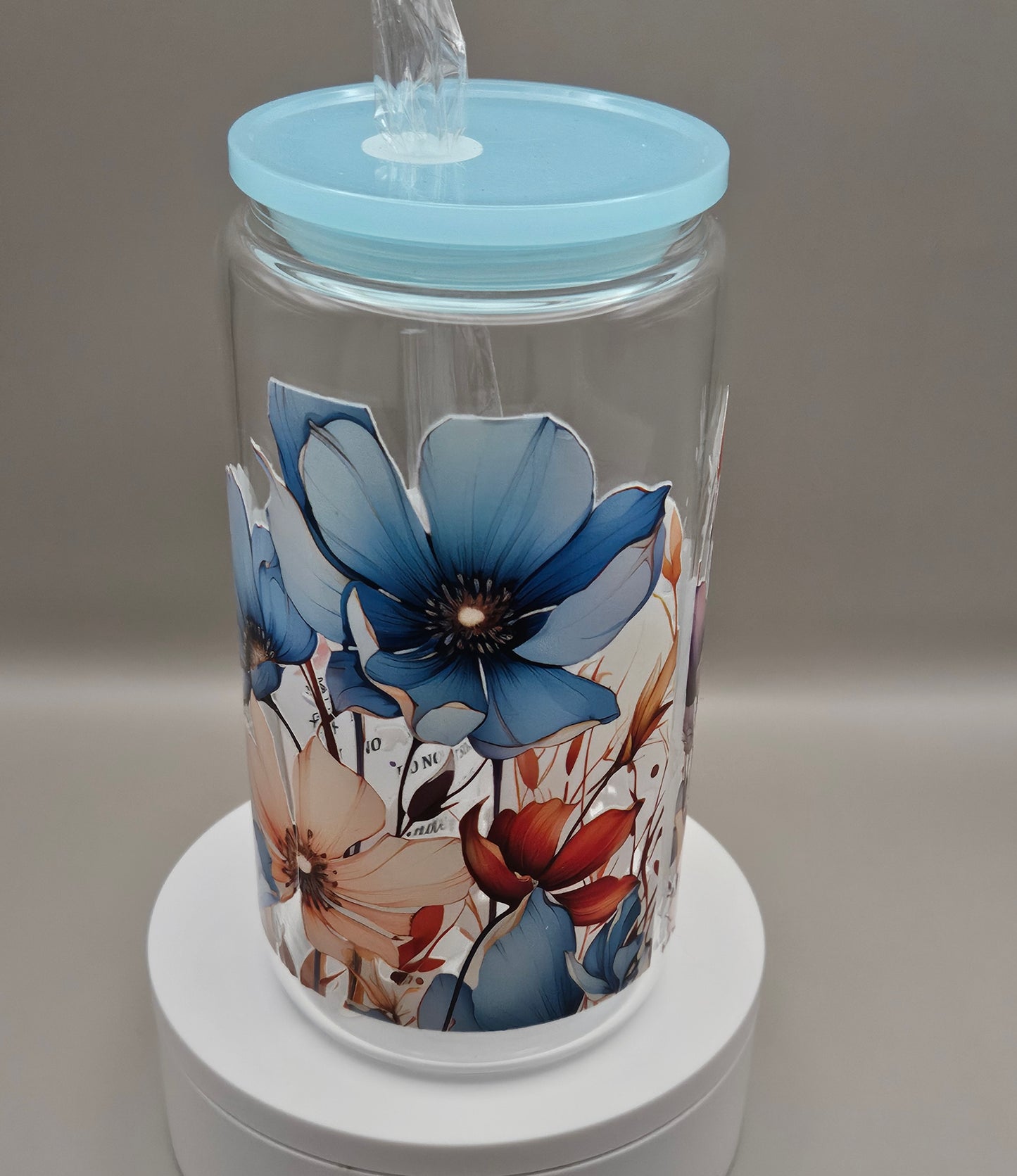 Glass Iced Coffee / Juice Cup - 16 ounces