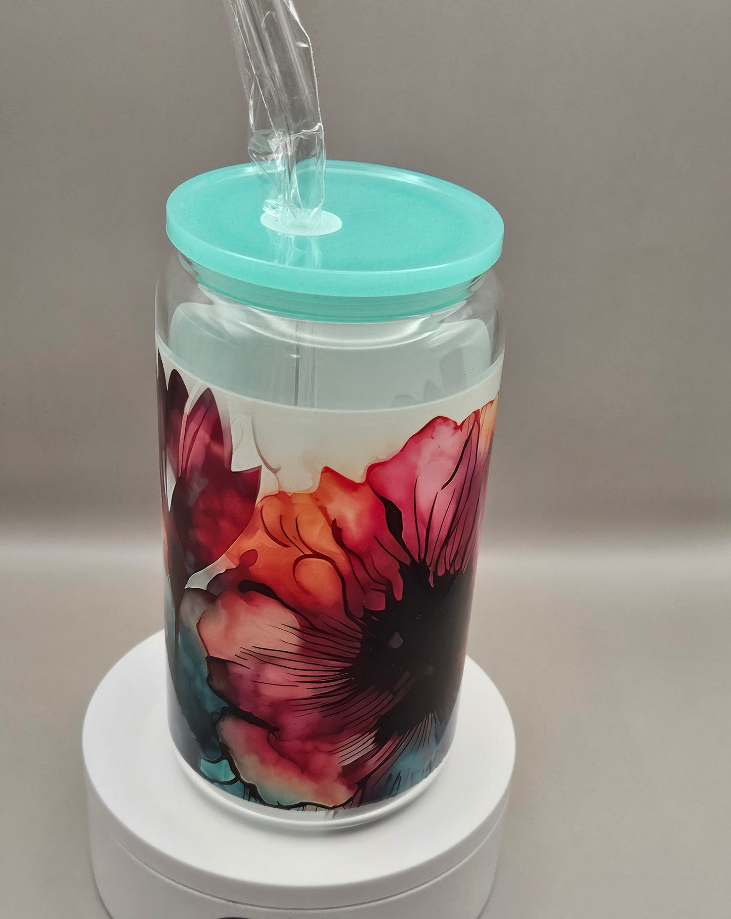 Glass Iced Coffee / Juice Cup - 16 ounces