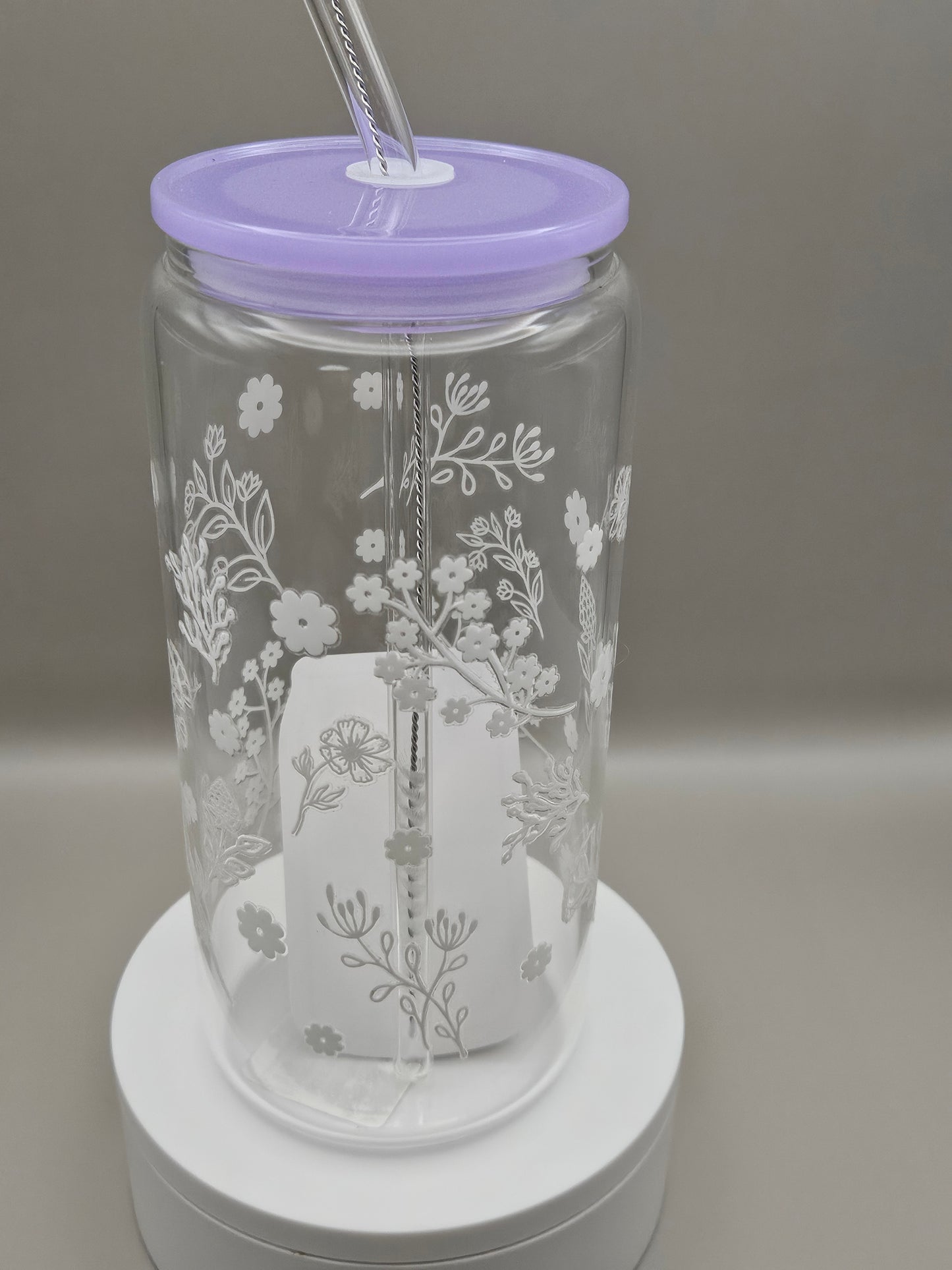 Glass Iced Coffee / Juice Cup - 16 ounces